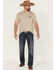 Image #2 - Ariat Men's Woodgrain Khaki American Flag Graphic Short Sleeve T-Shirt , , hi-res