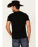 Image #4 - Rock & Roll Denim Men's Flag Logo Graphic Short Sleeve T-Shirt, Black, hi-res