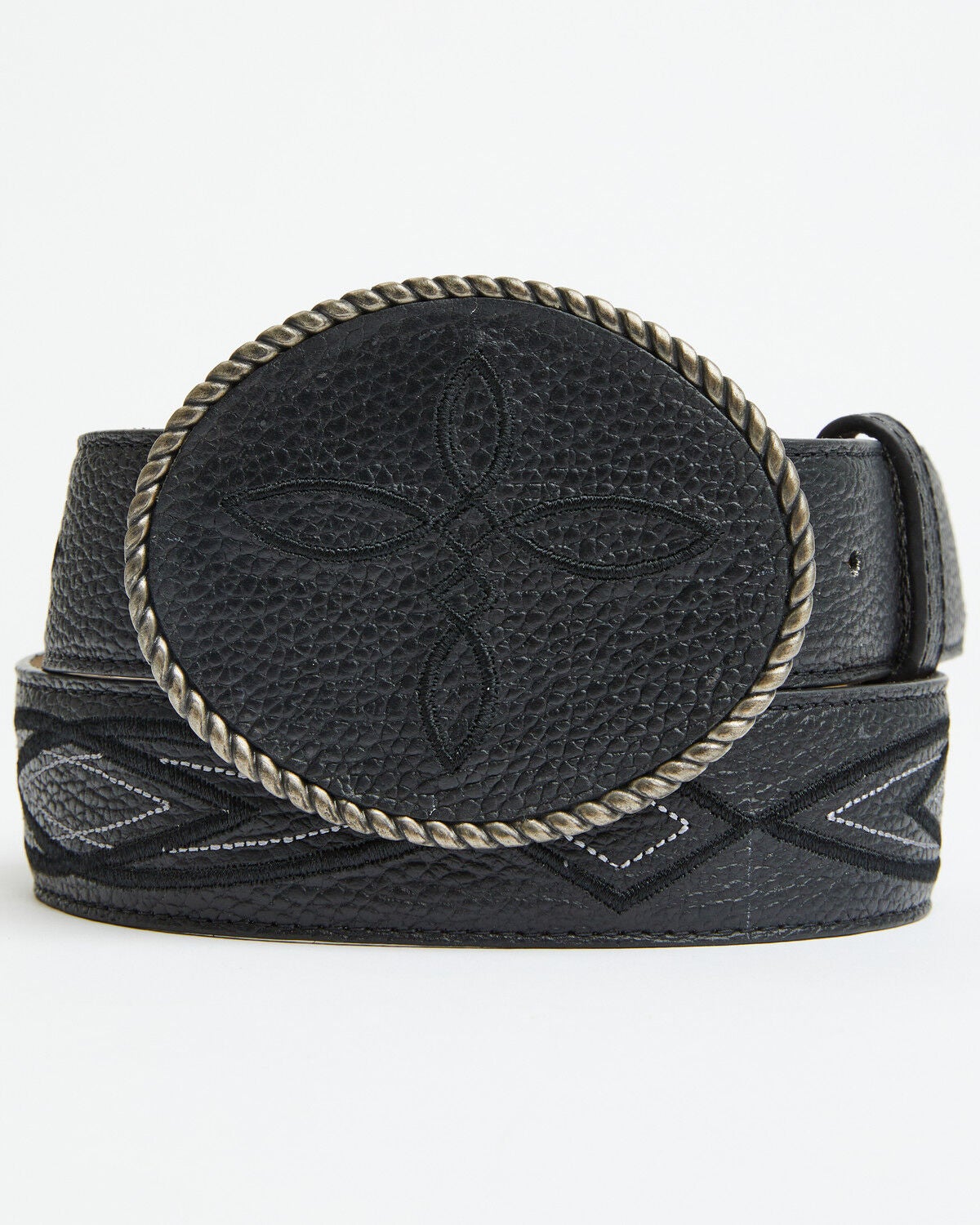 Image #1 - Idyllwind Women's Trinity Embroidered Leather Belt, Black, hi-res