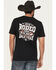 Image #1 - Rock & Roll Denim Men's Dale Drisby Short Sleeve Graphic T-Shirt, Black, hi-res