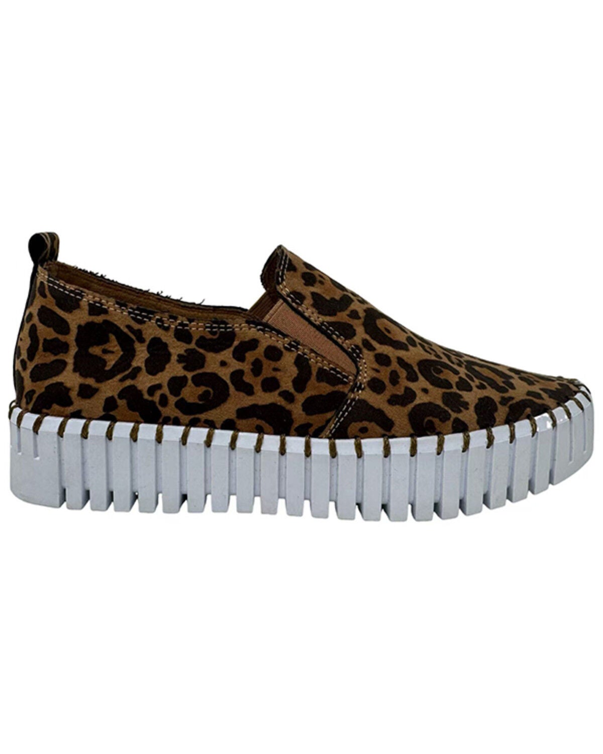 Image #2 - Very G Women's Sandra Leopard Print Slip-On Shoes, Tan, hi-res