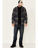 Hawx Men's Dark Gray Townsend Plaid Hooded Long Sleeve Flannel Work Shirt , Dark Grey, hi-res