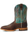 Image #2 - Ariat Men's Cow Camp Leather Western Performance Boot - Broad Square Toe, Brown, hi-res