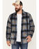 Flag & Anthem Men's Atoka Sherpa Plaid Print Shirt Jacket, Grey, hi-res