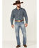Cody James Men's Buckskin Light Wash Stretch Slim Straight Jeans , Blue, hi-res