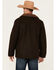 Image #4 - Blue Ranchwear Men's Atchison Heavyweight Sherpa Lined Flannel Coat, Dark Brown, hi-res