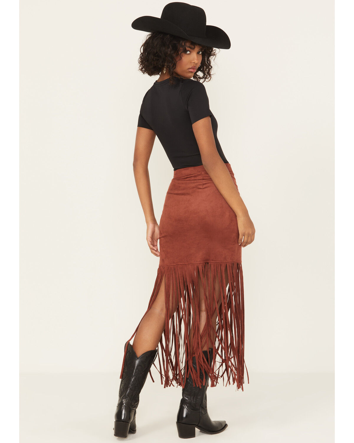 Product Name:  Shyanne Women's Faux Suede Fringe Mini Skirt