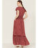 Beyond The Radar Women's Picnic Dot Maxi Dress, Red, hi-res