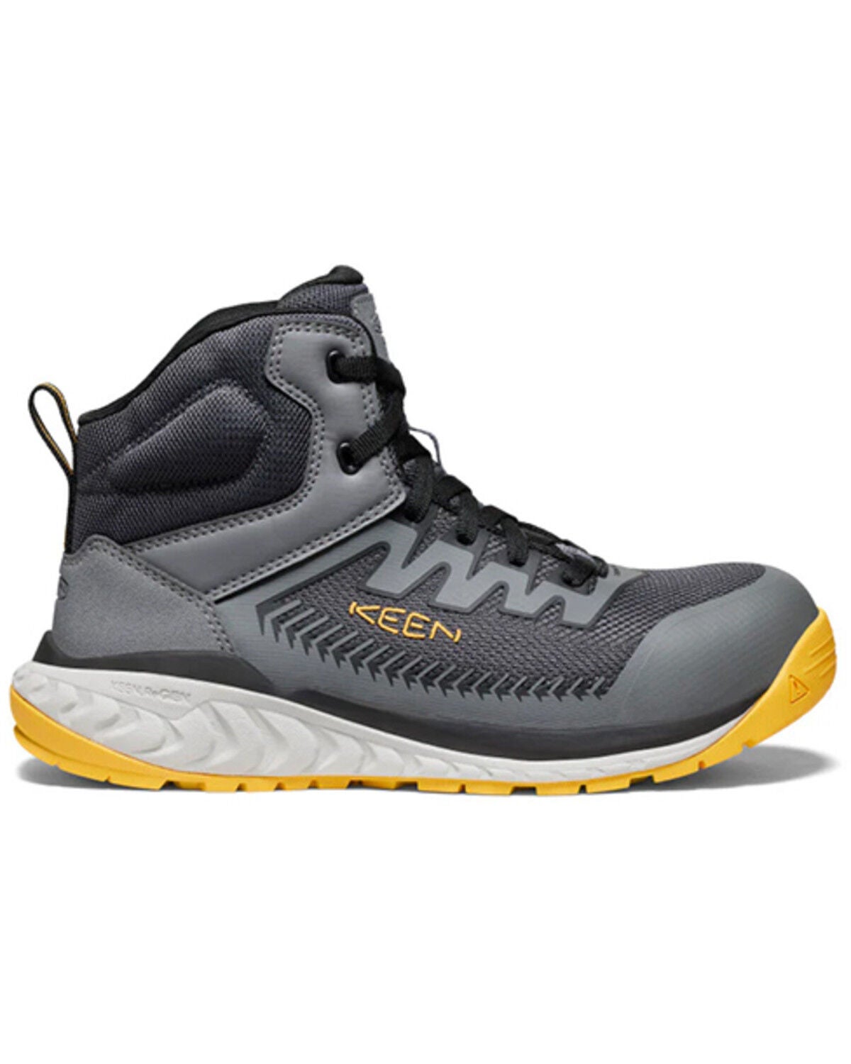 Keen Men's Arvada Mid Work Sneakers - Carbon Fiber Toe, Grey, hi-res