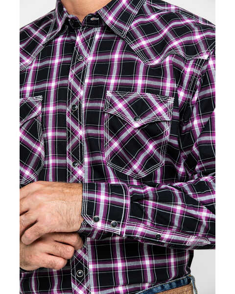 Image #4 - Wrangler 20X Men's Advanced Comfort Plaid Long Sleeve Western Shirt , , hi-res