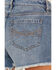 Image #4 - Idyllwind Women's Fawn Medium Wash Gypsy High Rise Comfort Stretch Shorts, Medium Wash, hi-res