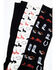 Image #2 - Shyanne Women's Cowgirl Gear Knee High Socks - 3 Pack, Black, hi-res