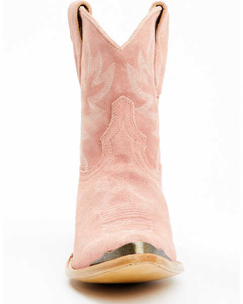 Image #4 - Idyllwind Women's Wheels Suede Fashion Western Booties - Medium Toe , Pink, hi-res