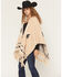 Image #2 - Idyllwind Women's Meadowlark Cozy Shawl Sweater, Khaki, hi-res