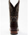 Cody James Men's Exotic Caiman Tail Skin Western Boots - Broad Square Toe, Black, hi-res