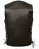 Image #2 - Milwaukee Leather Men's Buffalo Snap Side Lace Vest - XBig, Black, hi-res