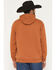 Image #4 - Ariat Men's Logo Graphic Hooded Sweatshirt, Rust Copper, hi-res
