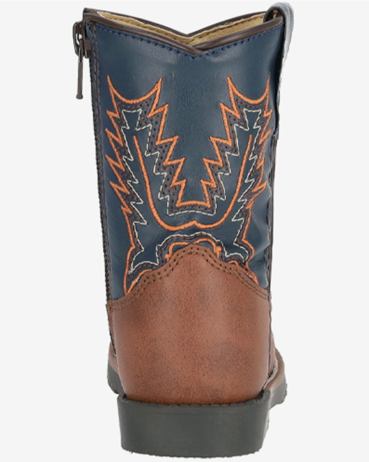 Image #4 - Smoky Mountain Toddler Kids' Autry Western Boots - Round Toe, Navy, hi-res