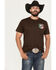 Image #3 - Cowboy Hardware Men's Mexican Flag Short Sleeve Graphic T-Shirt, Dark Brown, hi-res