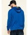 Hawx Men's Tech Logo Hooded Work Sweatshirt , Blue, hi-res
