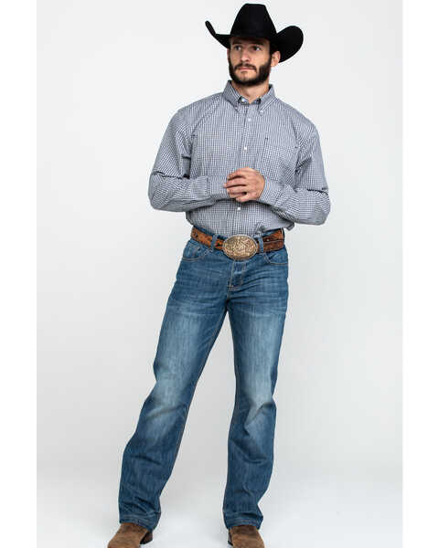Image #6 - Cody James Core Men's Stonewall Small Plaid Long Sleeve Western Shirt , , hi-res