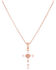 Image #1 - Montana Silversmiths Women's Entwined Rose Gold Brilliant Cross Necklace, , hi-res