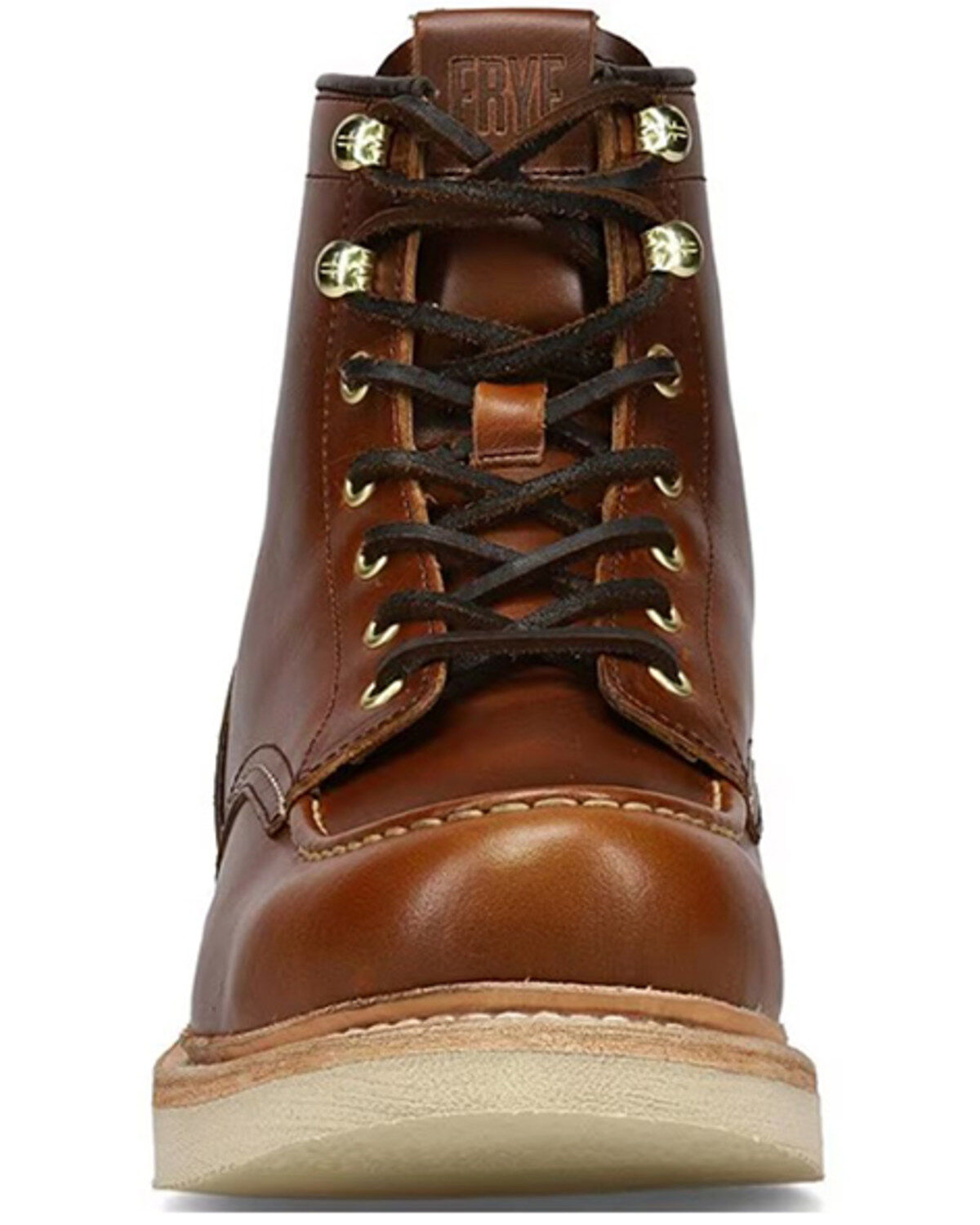Image #4 - Frye Men's Hudson Moc Work Boots - Soft Toe, Brown, hi-res