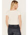 Shyanne Women's Beaded Short Sleeve Front Tie Shirt, Cream, hi-res