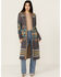 Image #1 - Rock & Roll Denim Women's Southwestern Print Duster Cardigan, Grey, hi-res