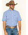 Image #1 - Rough Stock By Panhandle Men's Devlin Dobby Plaid Short Sleeve Western Shirt, , hi-res