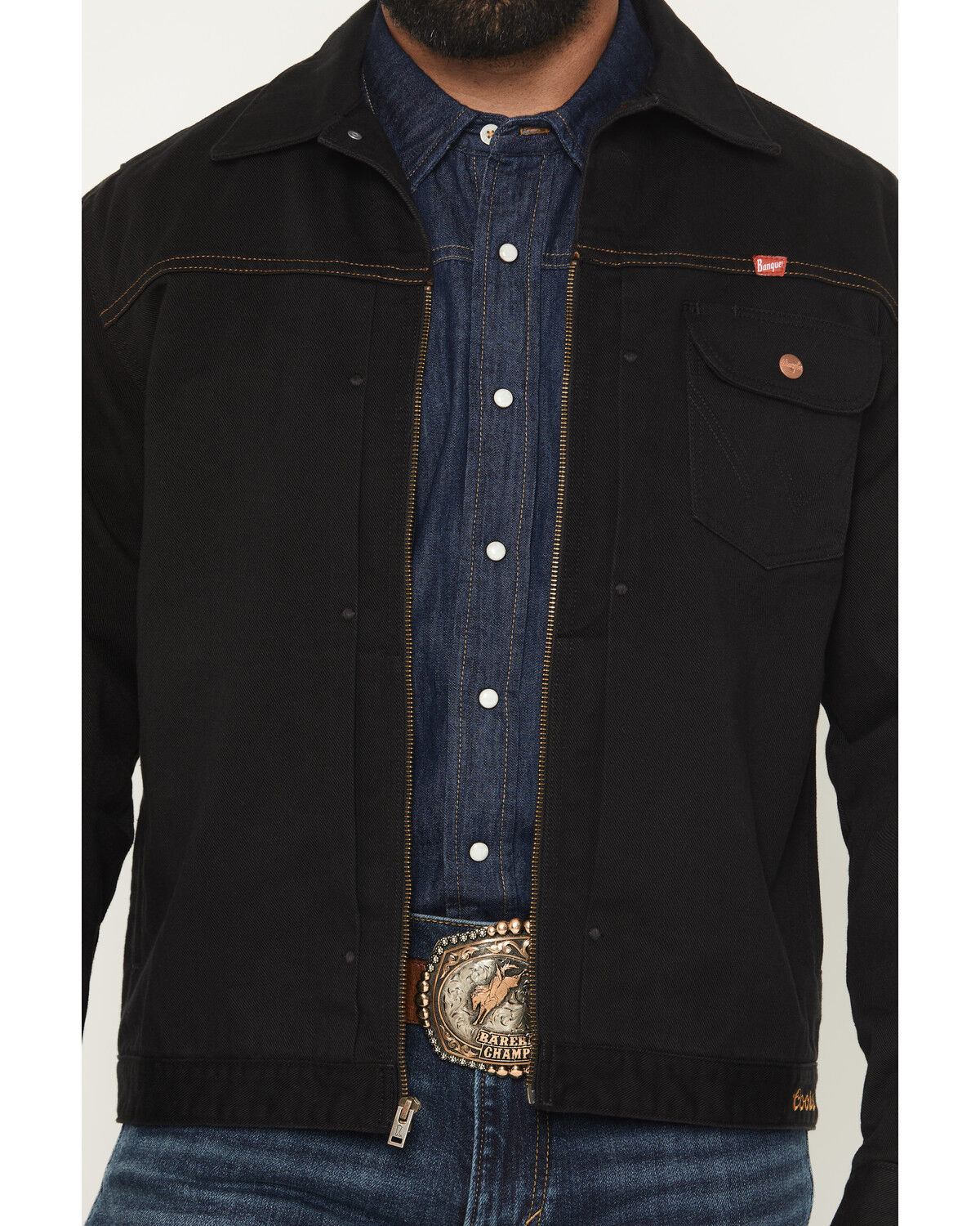 Image #3 - Wrangler X Coors Banquet Men's Pinnacle Jacket, Black, hi-res