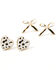 Image #3 - Shyanne Women's Cow Print Earring Set - 24 Piece, Gold, hi-res