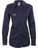 Lapco Women's FR UltraSoft Uniform Shirt , Navy, hi-res