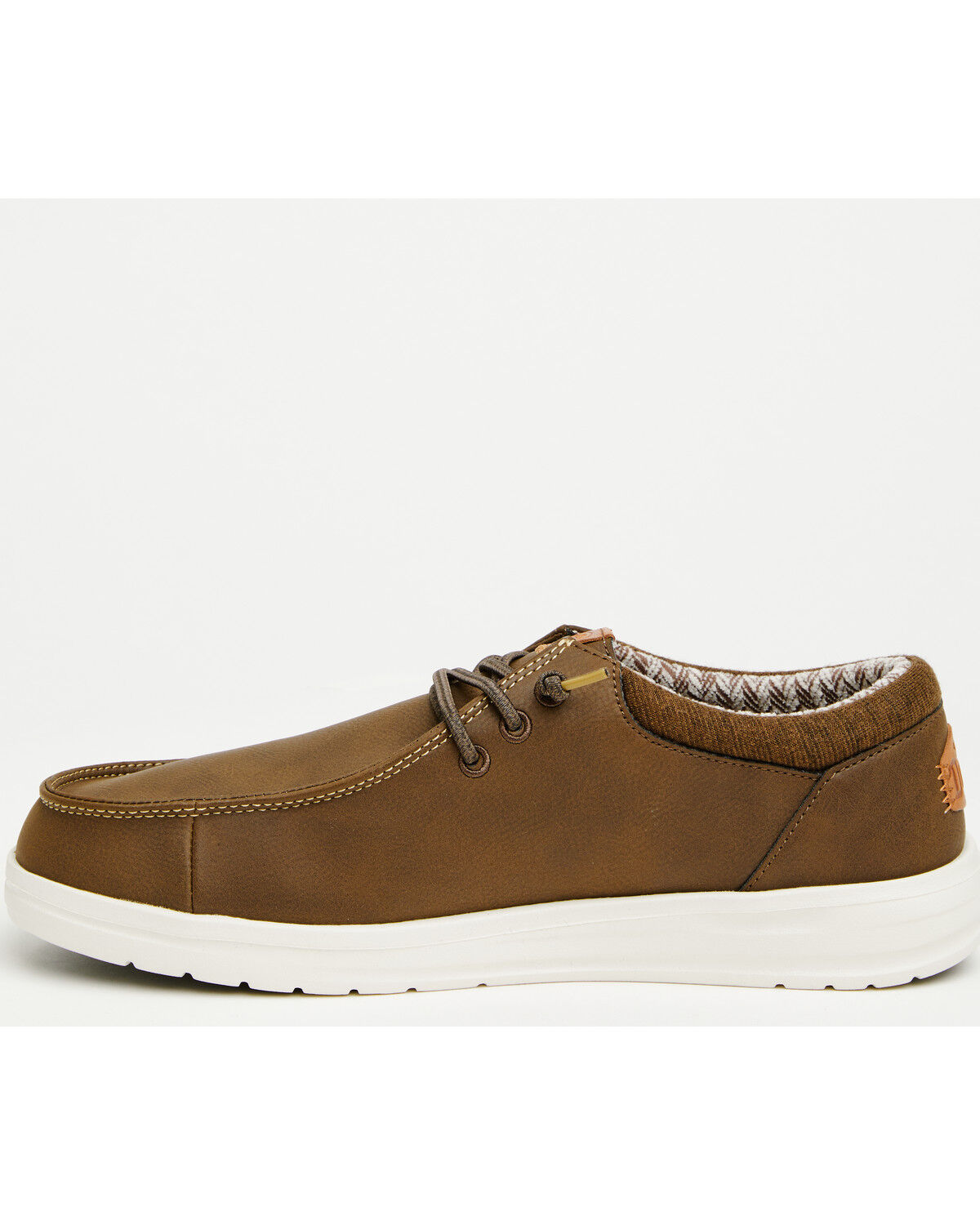 Image #3 - HEYDUDE Men's Paul Classic Shoes - Moc Toe, Brown, hi-res