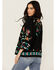 Image #4 - Johnny Was Women's Embroidered Cropped Kimono, Black, hi-res
