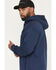 Image #2 - Hawx Men's Stillhouse Half Zip Hooded Jacket, Navy, hi-res
