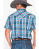 Image #2 - Rock & Roll Denim Men's Crinkle Plaid Print Snap Short Sleeve Western Shirt, , hi-res