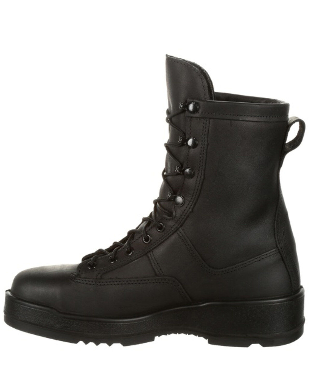 black military boots steel toe