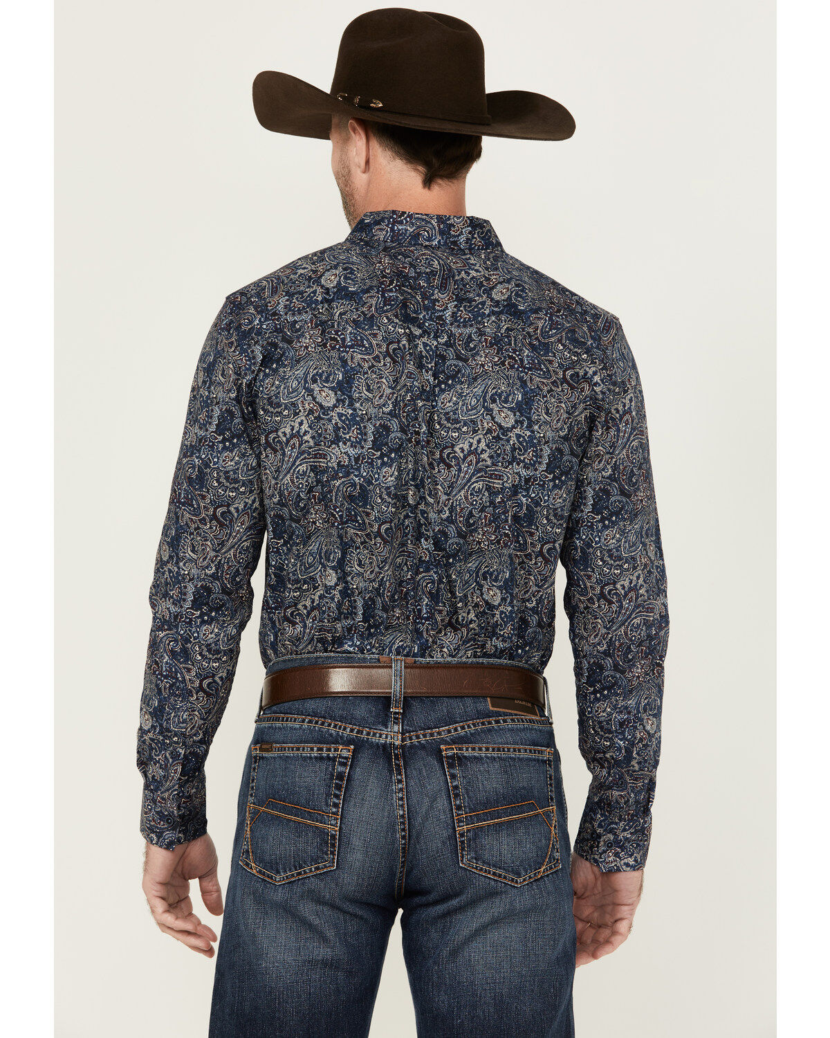 Product Name:  Cody James Men's Neverland Paisley Print Long Sleeve Button-Down Stretch Western Shirt