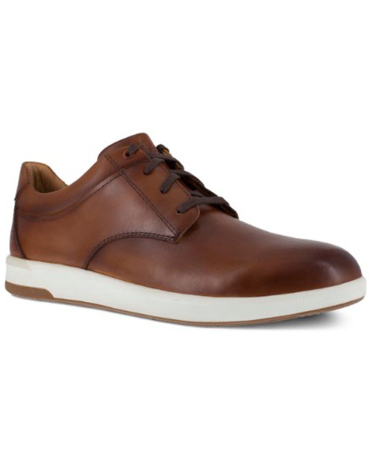Florsheim Men's Oxford Low Cut Lace-Up Work Shoes - Steel Toe, Cognac, hi-res