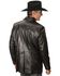 Scully Men's Ostrich Trim Leather Blazer, Black, hi-res