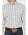Image #3 - George Strait By Wrangler Men's Plaid Print Long Sleeve Button-Down Stretch Shirt, White, hi-res