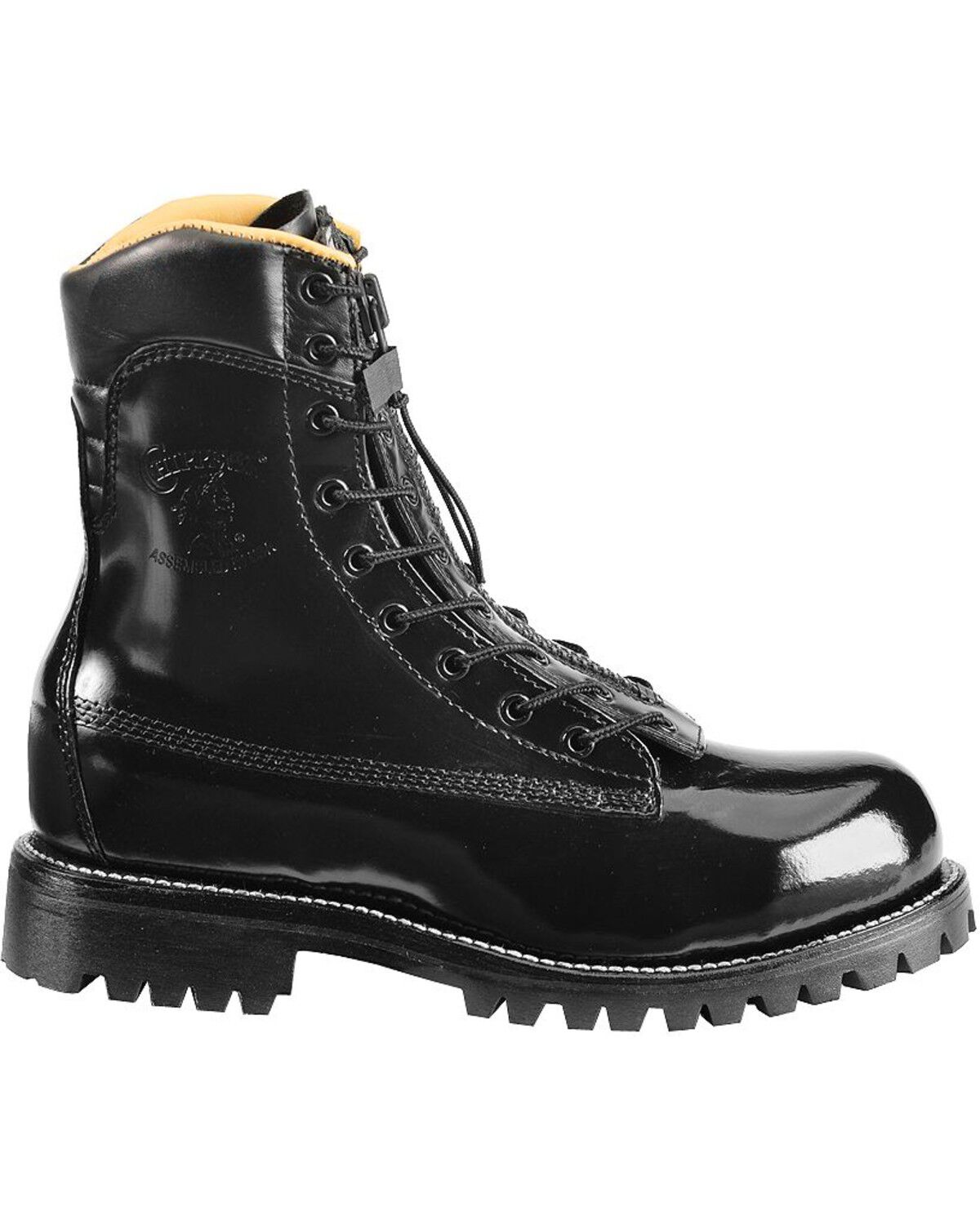 black polishable work shoes