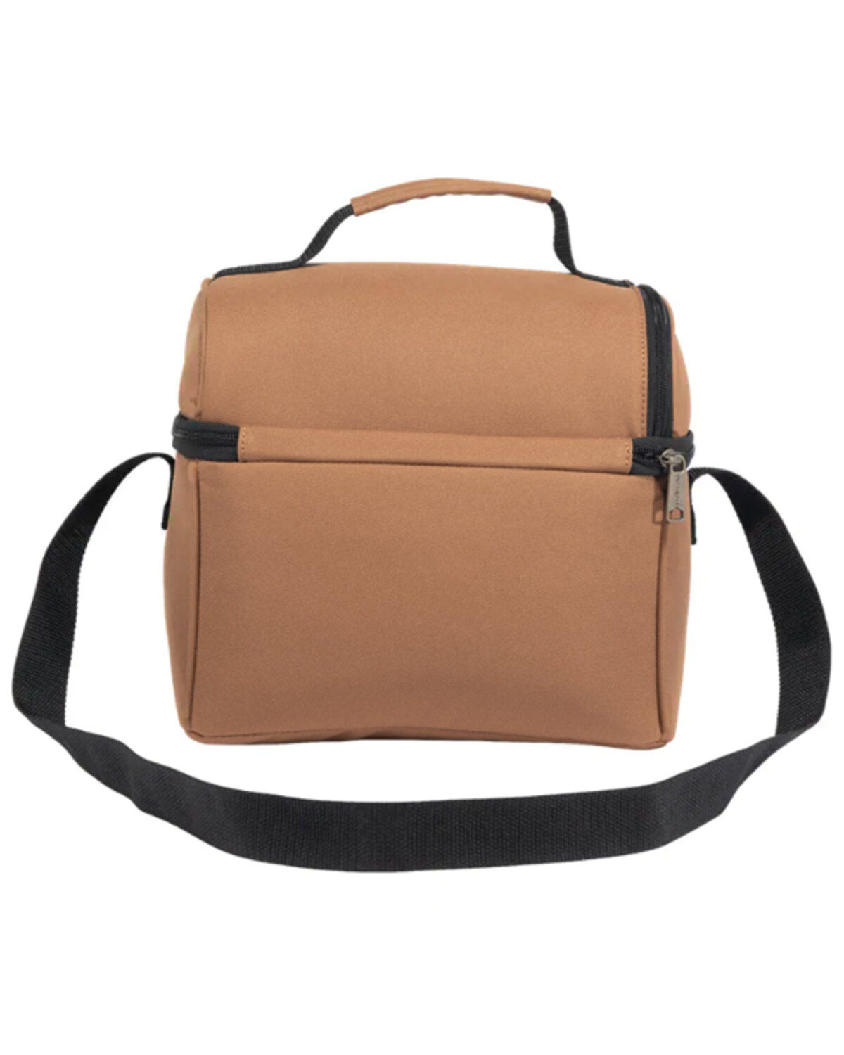 Image #2 - Carhartt Insulated 12 Can Two Compartment Lunch Cooler, Brown, hi-res