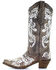 Corral Women's Glow in the Dark Embroidered Western Boots  - Snip Toe, Brown, hi-res