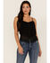 Image #1 - Idyllwind Women's Briarwick Fringe Tank Top, Black, hi-res