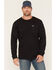 Image #2 - Ariat Men's Rebar&reg; Cotton Strong&trade; Eagle Skull Long Sleeve Work T-Shirt, Black, hi-res