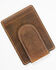 Image #2 - Cody James Men's Brown Leather Money Clip, Brown, hi-res