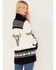 Idyllwind Women's Steer Head Knit Boyfriend Cardigan, Black, hi-res