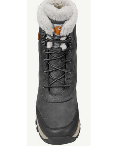 Carhartt Women's Pellston 8" Winter Work Boot - Soft Toe, Dark Grey, hi-res